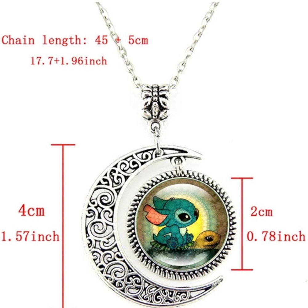 Disney Stitch jewelry set, New with pouch - Picture 2 of 4